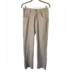 ROMWE Women's Tan High Rise Lightweight Flare Bootcut Corduroy Pants Size S/4
